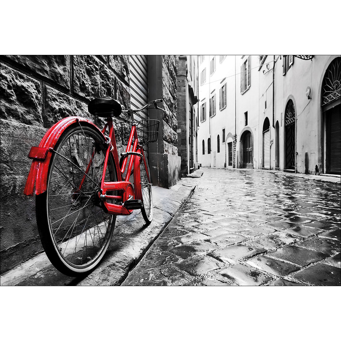 Retro Bike on Cobbles