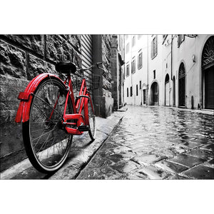Retro Bike on Cobbles