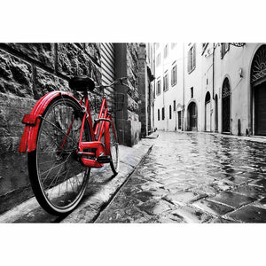Retro Bike on Cobbles