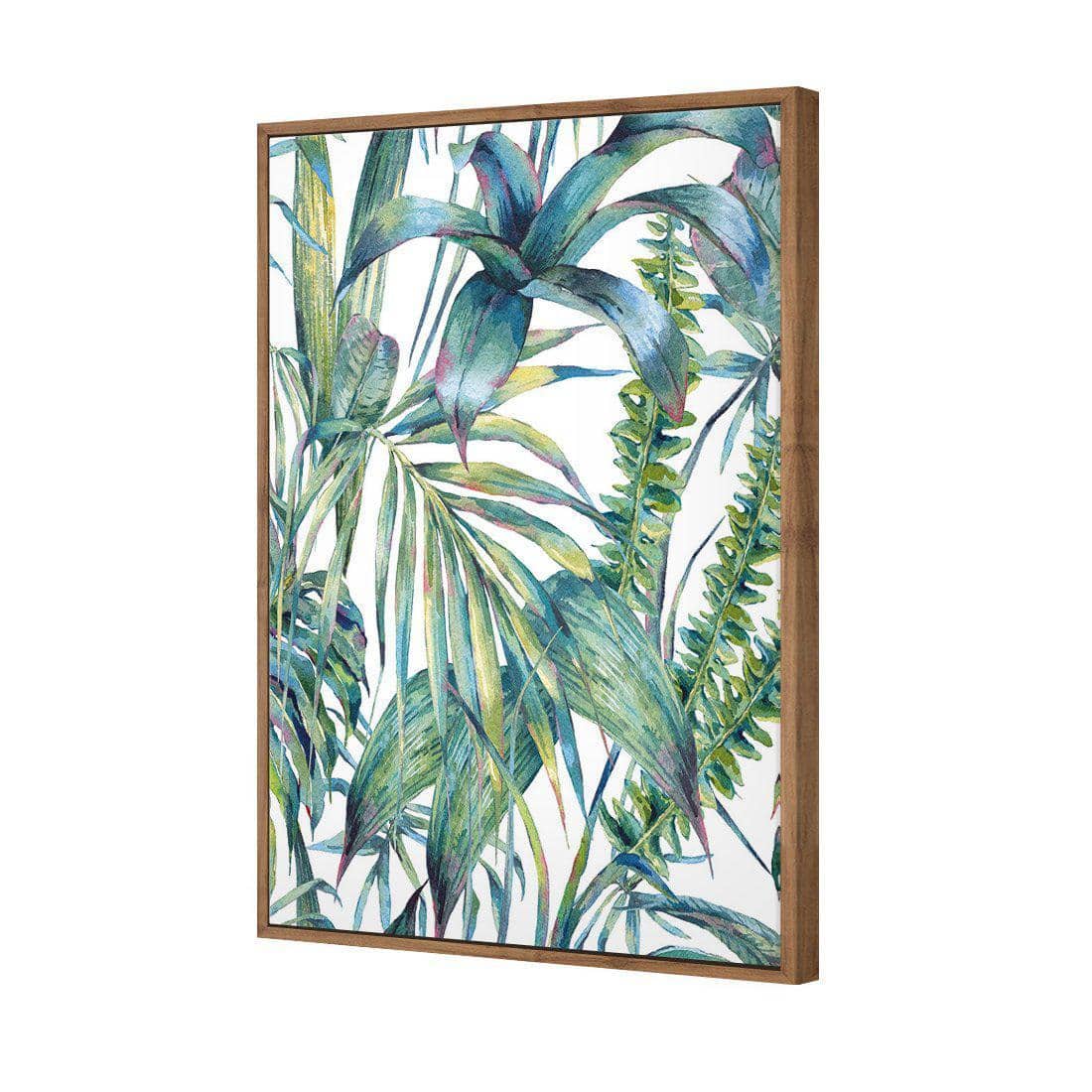 Tropical Collective On White Canvas Art-Canvas-Wall Art Designs-45x30cm-Canvas - Natural Frame-Wall Art Designs
