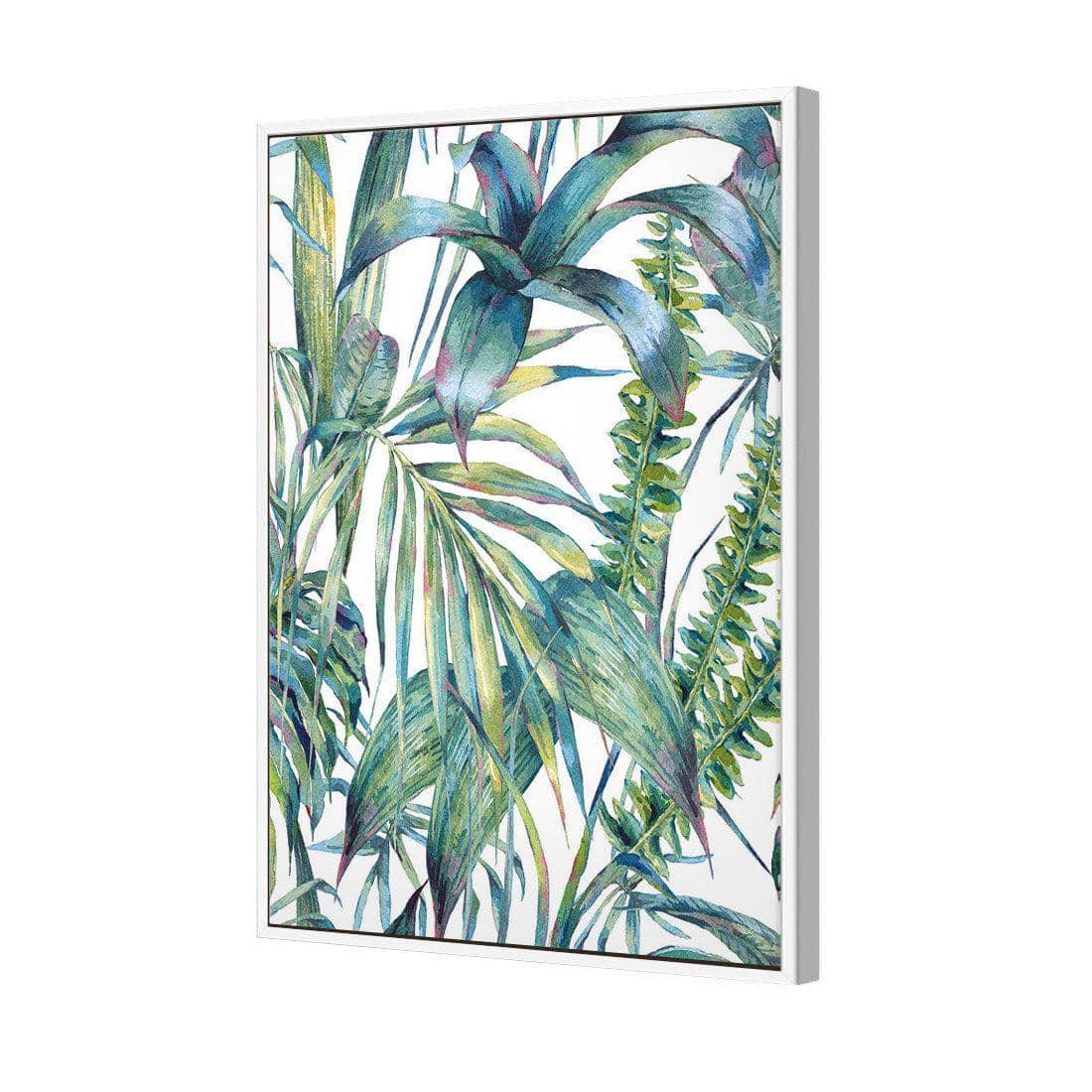 Tropical Collective On White Canvas Art-Canvas-Wall Art Designs-45x30cm-Canvas - White Frame-Wall Art Designs