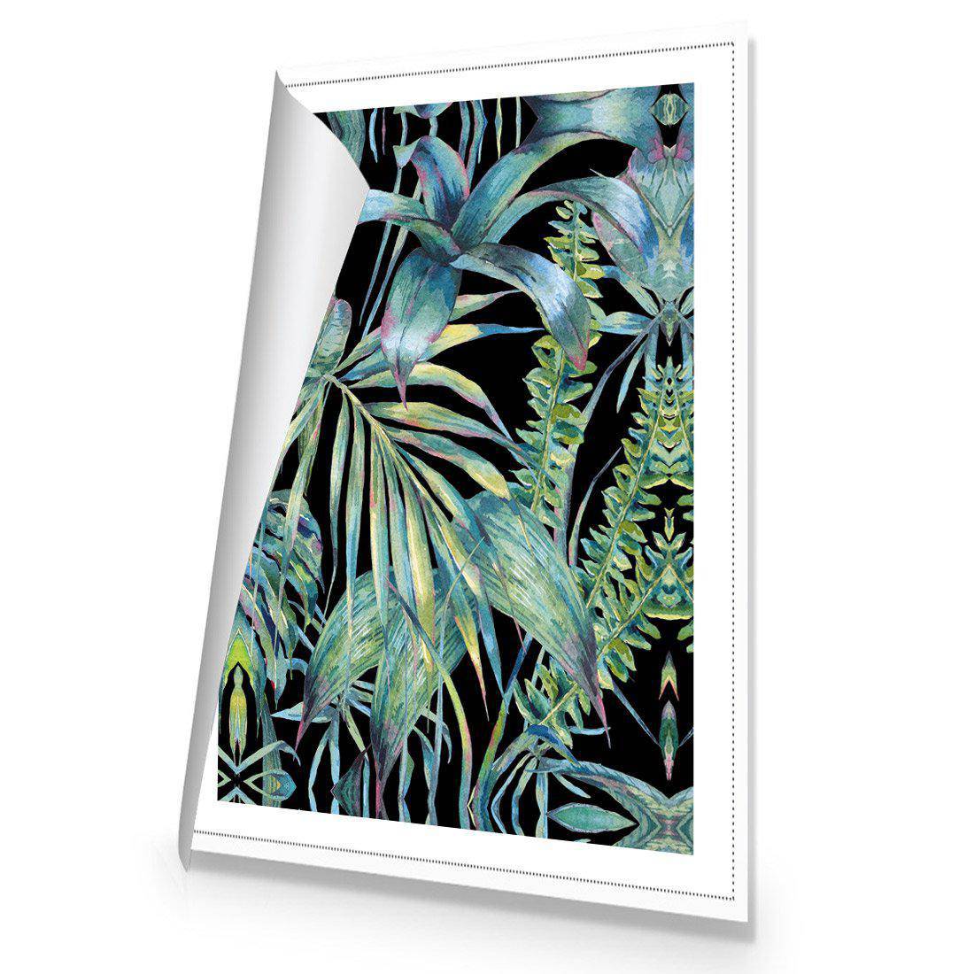 Tropical Collective On Black | Standard Canvas | No Frame | Rolled Canvas