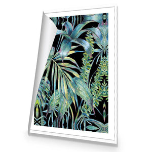 Tropical Collective On Black | Standard Canvas | No Frame | Rolled Canvas