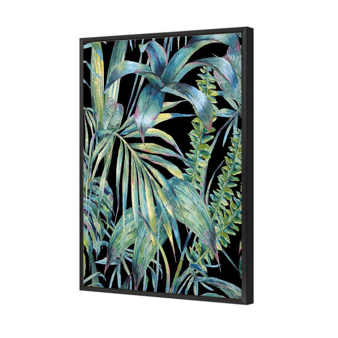 Tropical Collective On Black Canvas Art-Canvas-Wall Art Designs-45x30cm-Canvas - Black Frame-Wall Art Designs