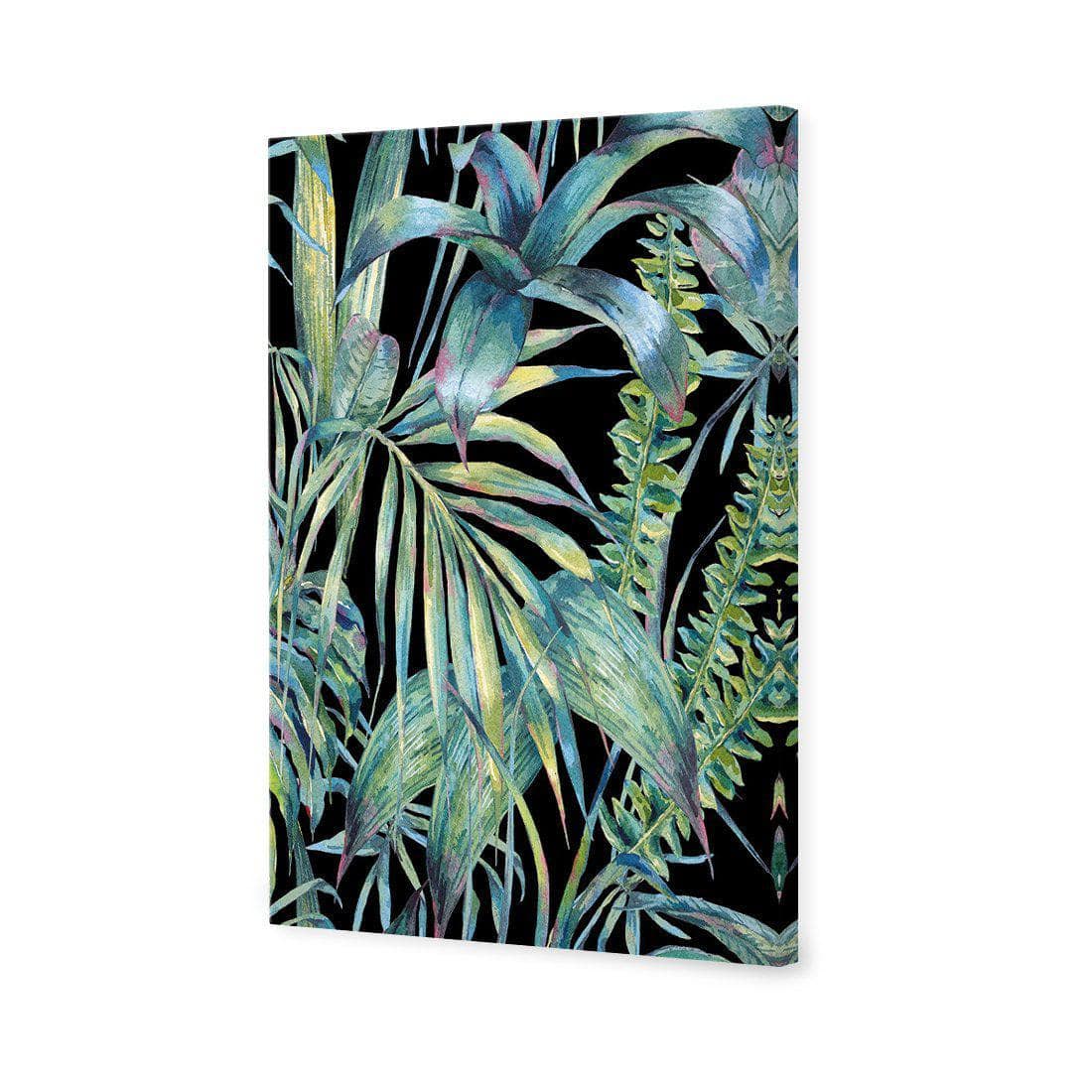Tropical Collective On Black Canvas Art-Canvas-Wall Art Designs-45x30cm-Canvas - No Frame-Wall Art Designs