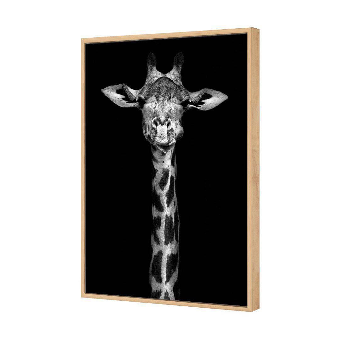 Thornycroft Giraffe | Standard Canvas | Floating Frame | Oak