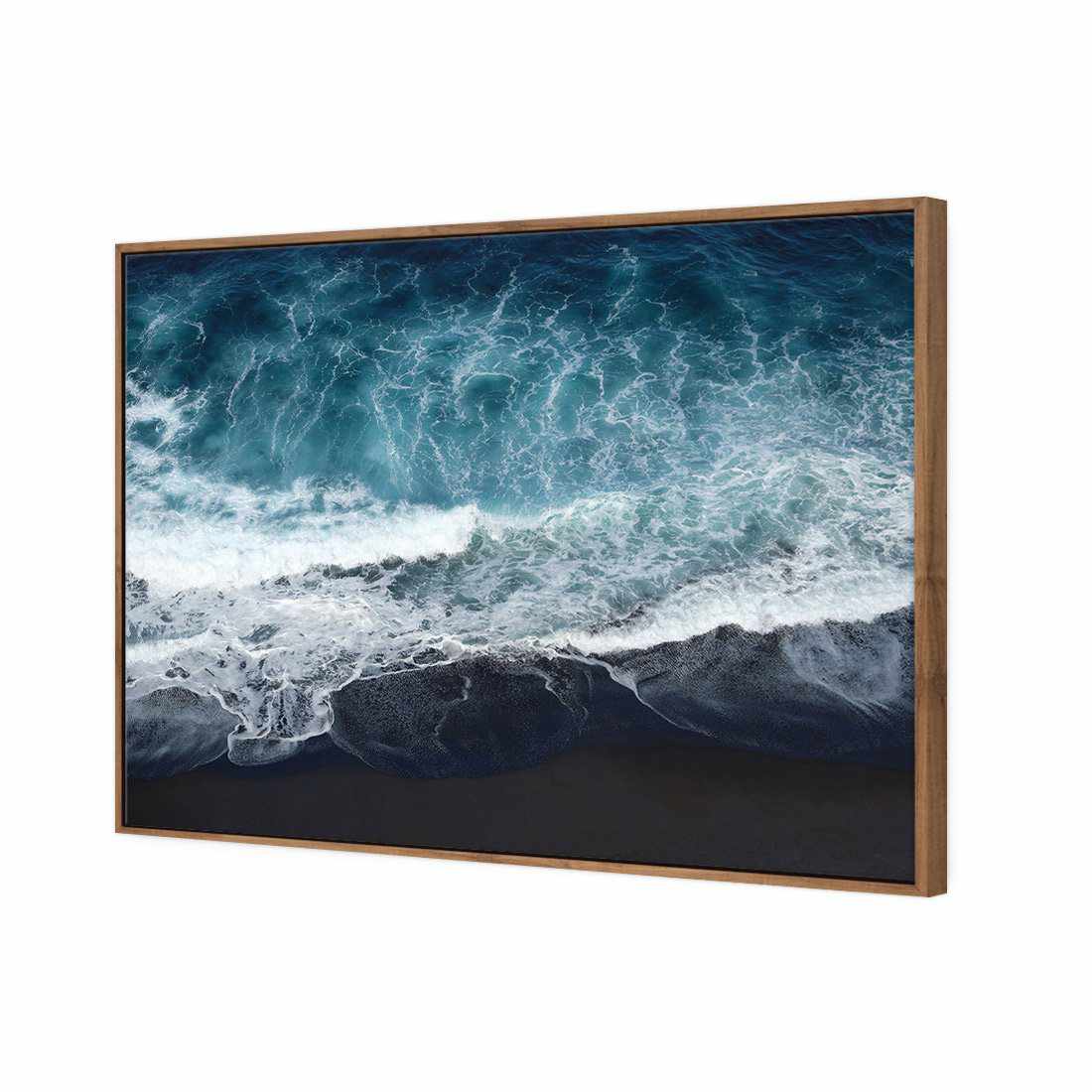 Wave Approaching Canvas Art-Canvas-Wall Art Designs-45x30cm-Canvas - Natural Frame-Wall Art Designs
