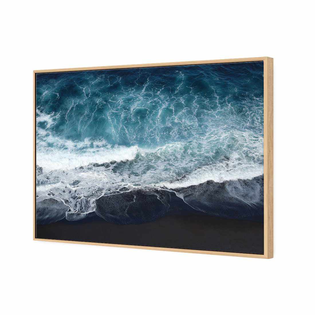 Wave Approaching Canvas Art-Canvas-Wall Art Designs-45x30cm-Canvas - Oak Frame-Wall Art Designs