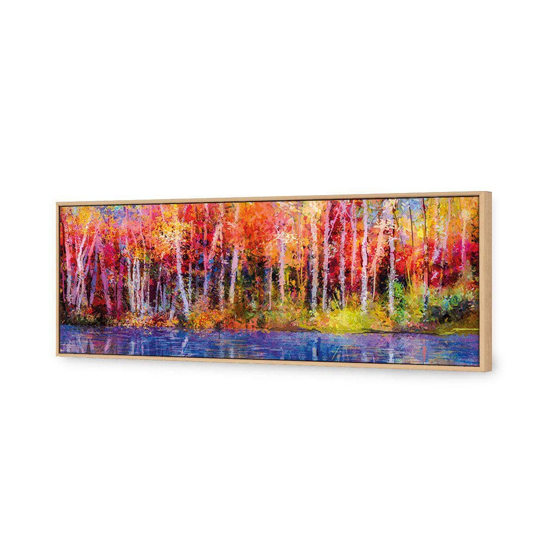 Rainbow Tree Forest Canvas Art-Canvas-Wall Art Designs-60x20cm-Canvas - Oak Frame-Wall Art Designs
