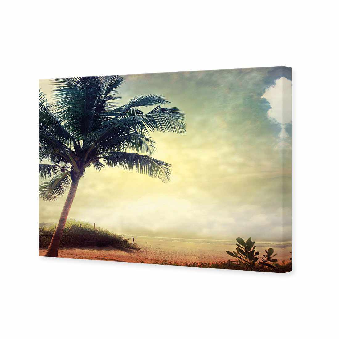 Vintage Palm Beach Canvas Art-Canvas-Wall Art Designs-45x30cm-Canvas - No Frame-Wall Art Designs