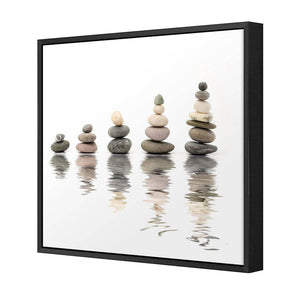 Rocky Reflections | Classic Canvas | Floating Frame | Black