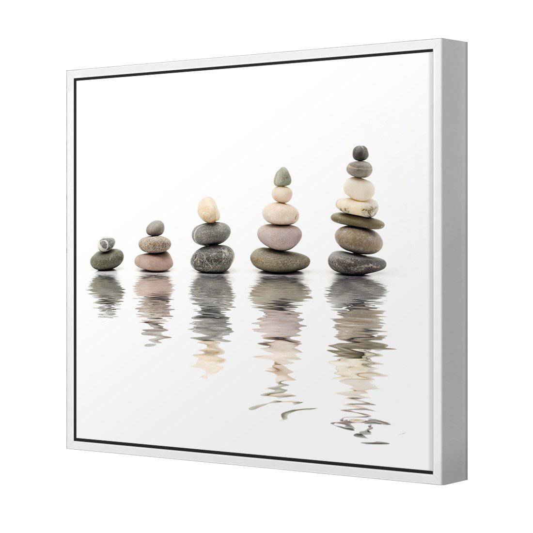Rocky Reflections | Classic Canvas | Floating Frame | White