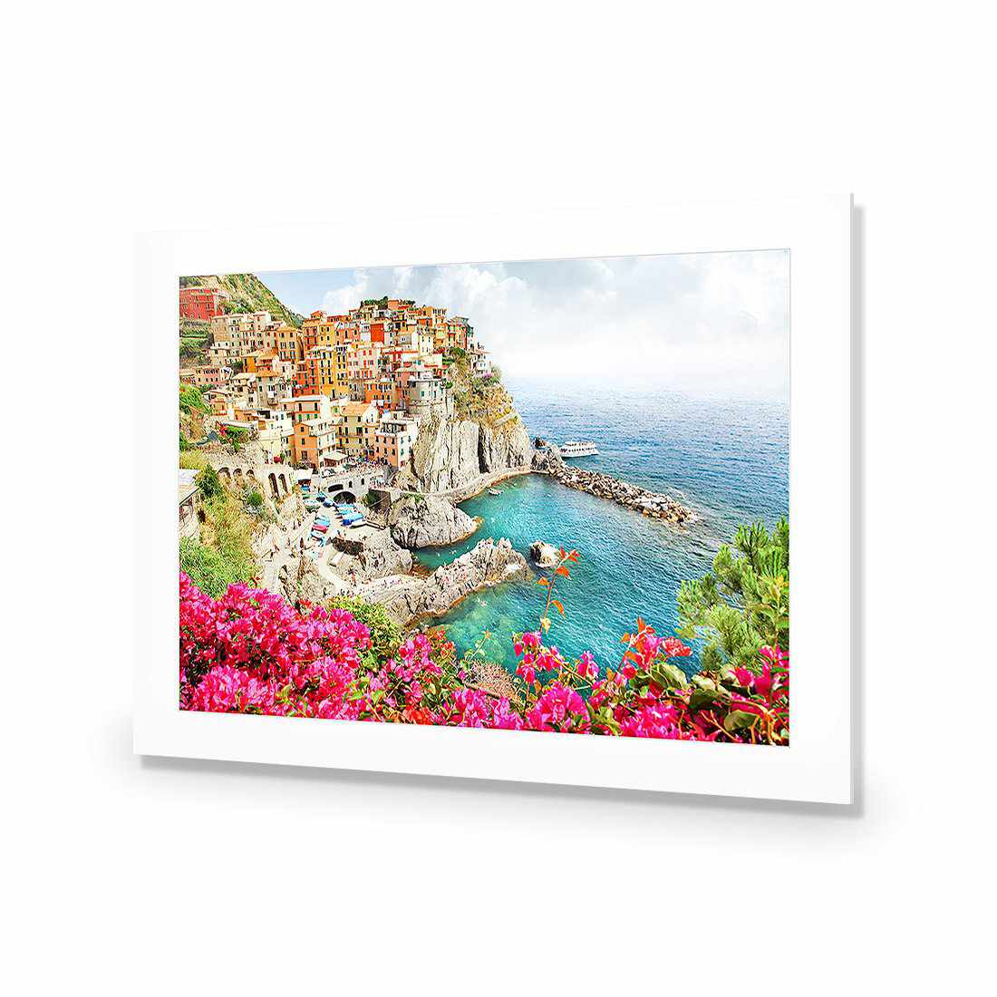 Cinque Terre in Italy-Acrylic-Wall Art Design-With Border-Acrylic - No Frame-45x30cm-Wall Art Designs
