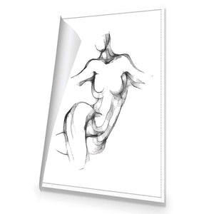 Nude Twist | Classic Canvas | No Frame | Rolled Canvas