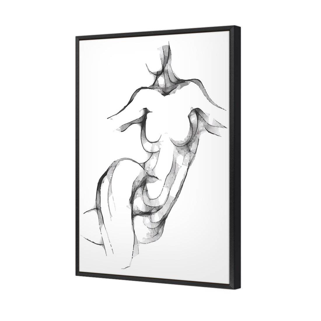 Nude Twist Canvas Art-Canvas-Wall Art Designs-45x30cm-Canvas - Black Frame-Wall Art Designs