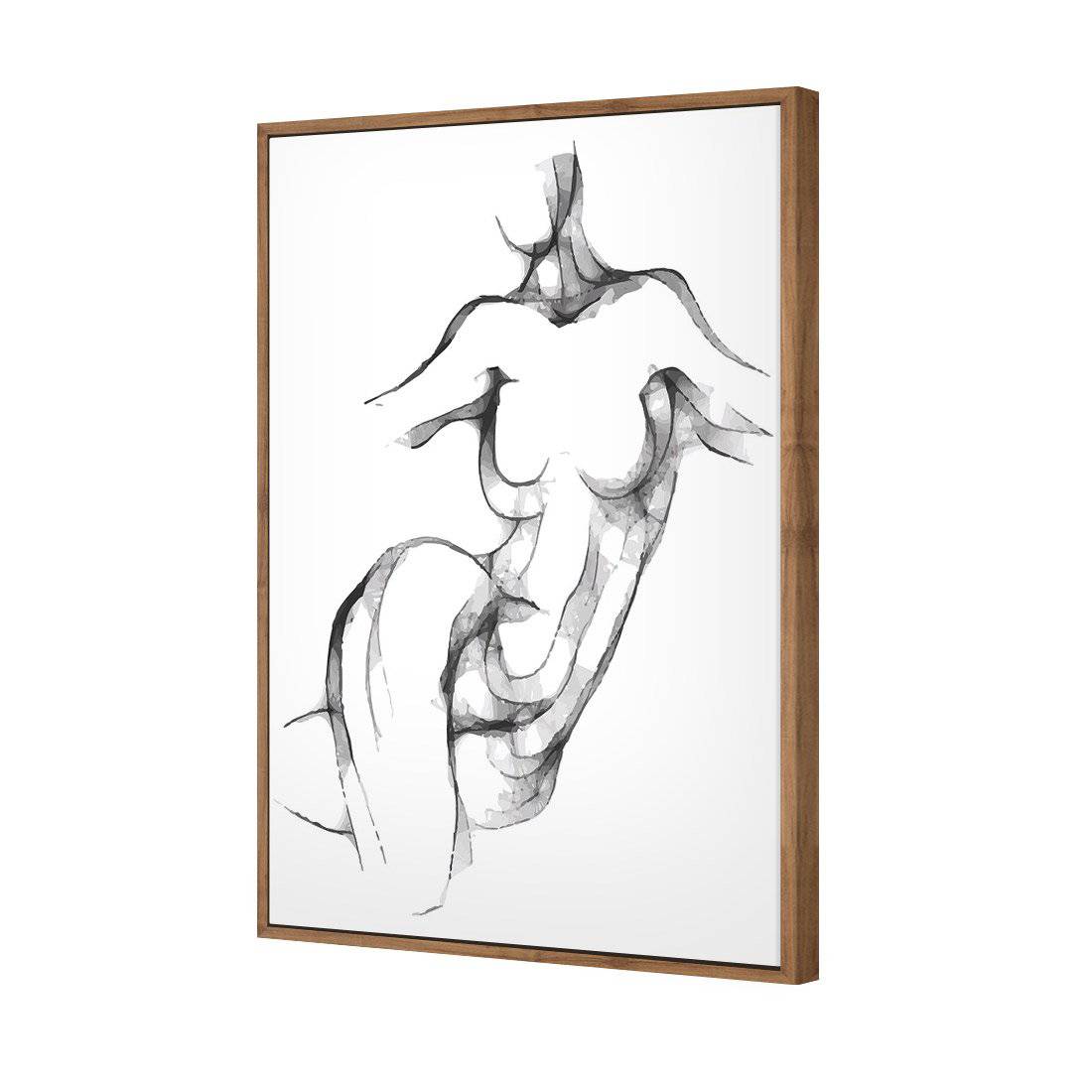 Nude Twist Canvas Art-Canvas-Wall Art Designs-45x30cm-Canvas - Natural Frame-Wall Art Designs