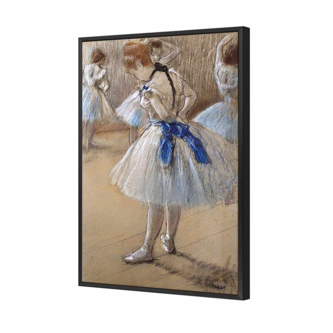 Dancer by Edgar Degas Canvas Art-Canvas-Wall Art Designs-45x30cm-Canvas - Black Frame-Wall Art Designs