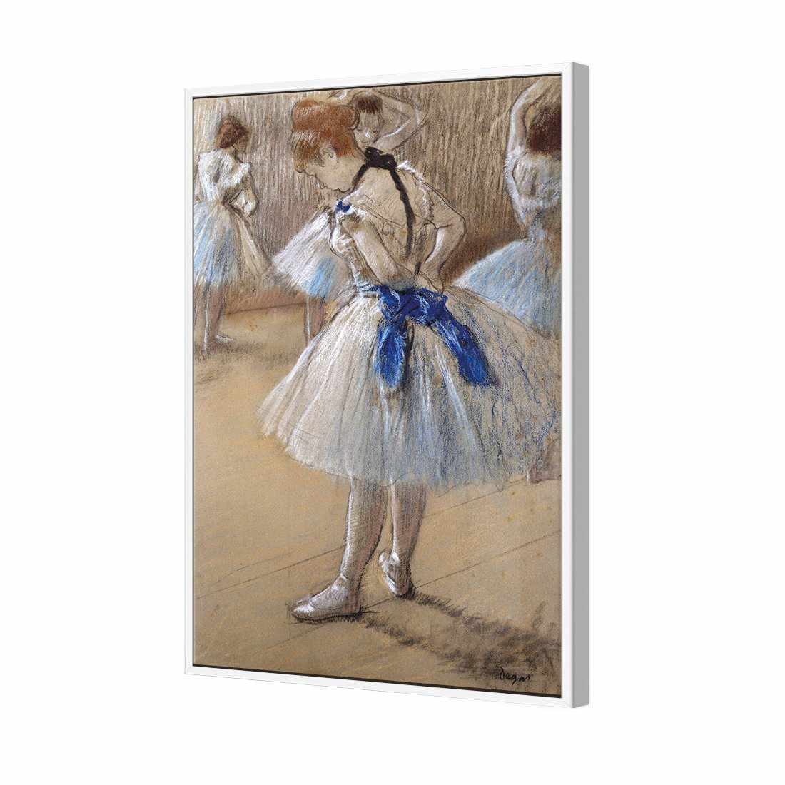 Dancer by Edgar Degas Canvas Art-Canvas-Wall Art Designs-45x30cm-Canvas - White Frame-Wall Art Designs