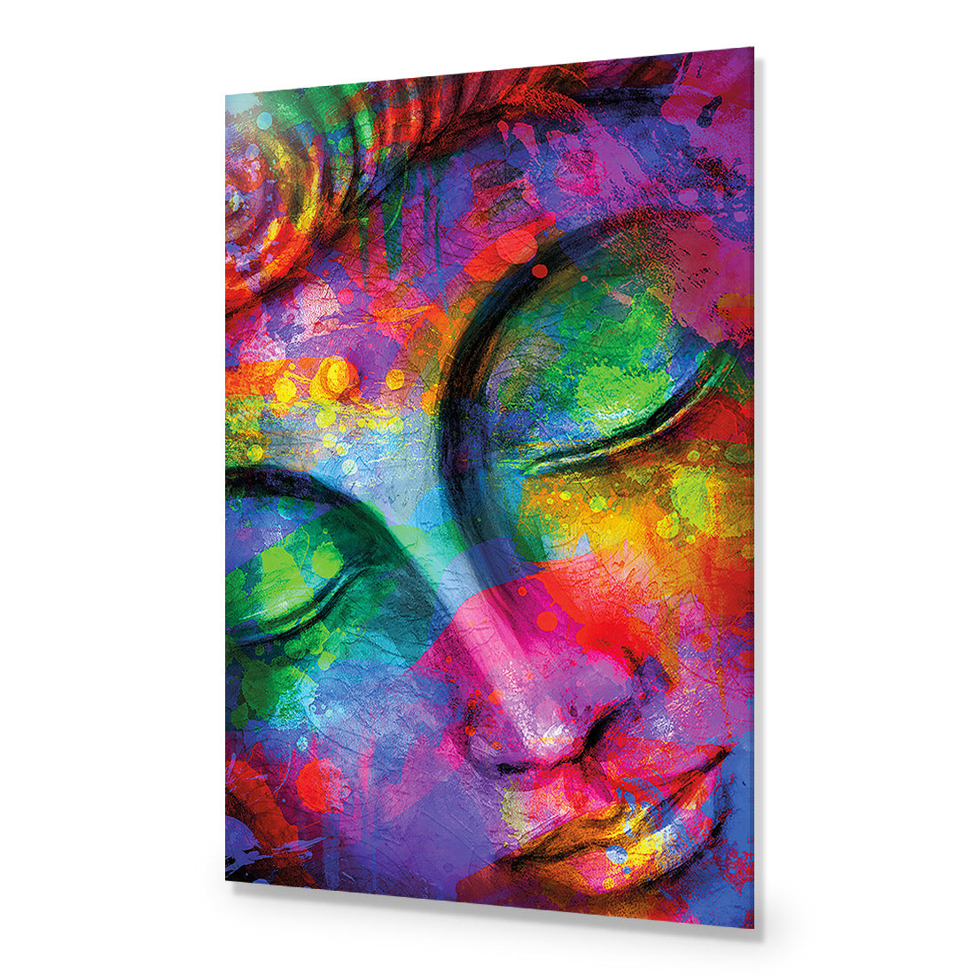 Rainbow Buddha Acrylic Glass Art