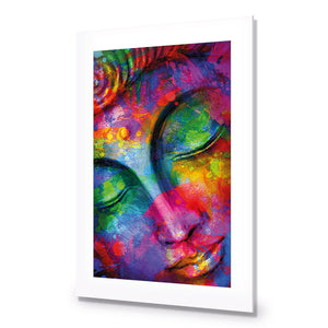 Rainbow Buddha | Standard Acrylic | No Frame With Border