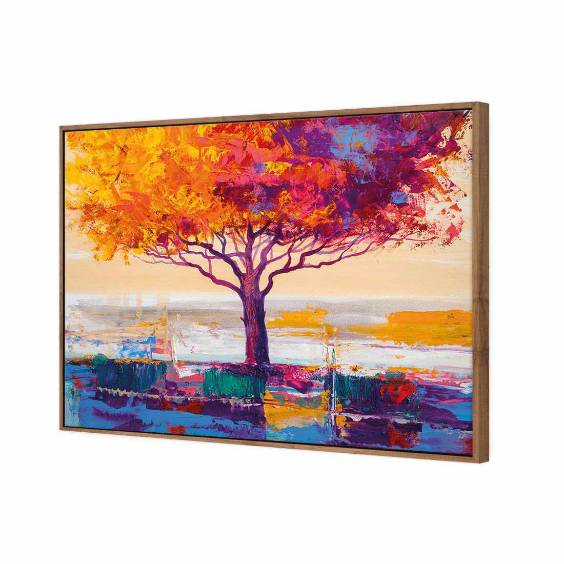 Dreamtime Tree Canvas Art-Canvas-Wall Art Designs-45x30cm-Canvas - Natural Frame-Wall Art Designs