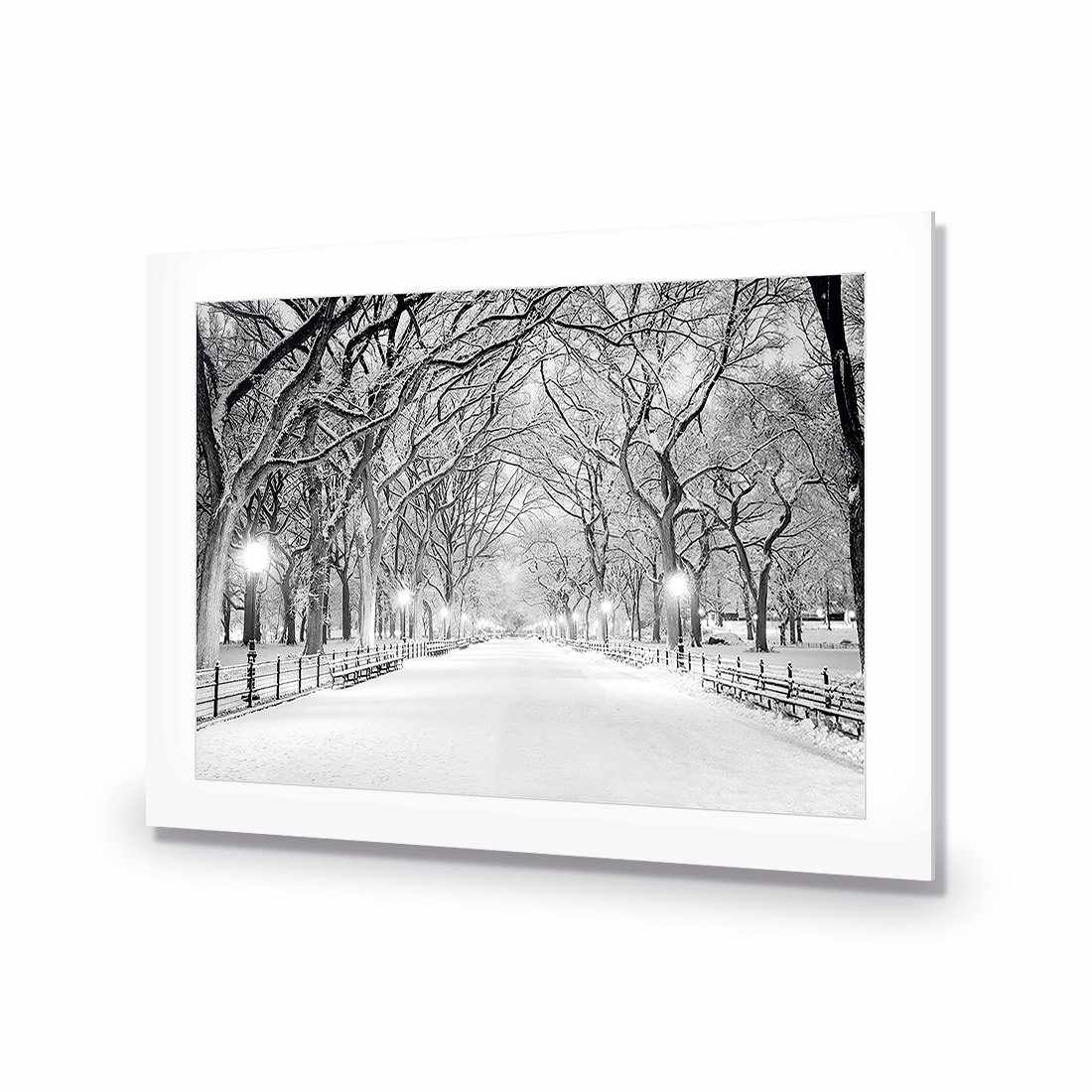 Central Park Dawn in Snow-Acrylic-Wall Art Design-With Border-Acrylic - No Frame-45x30cm-Wall Art Designs