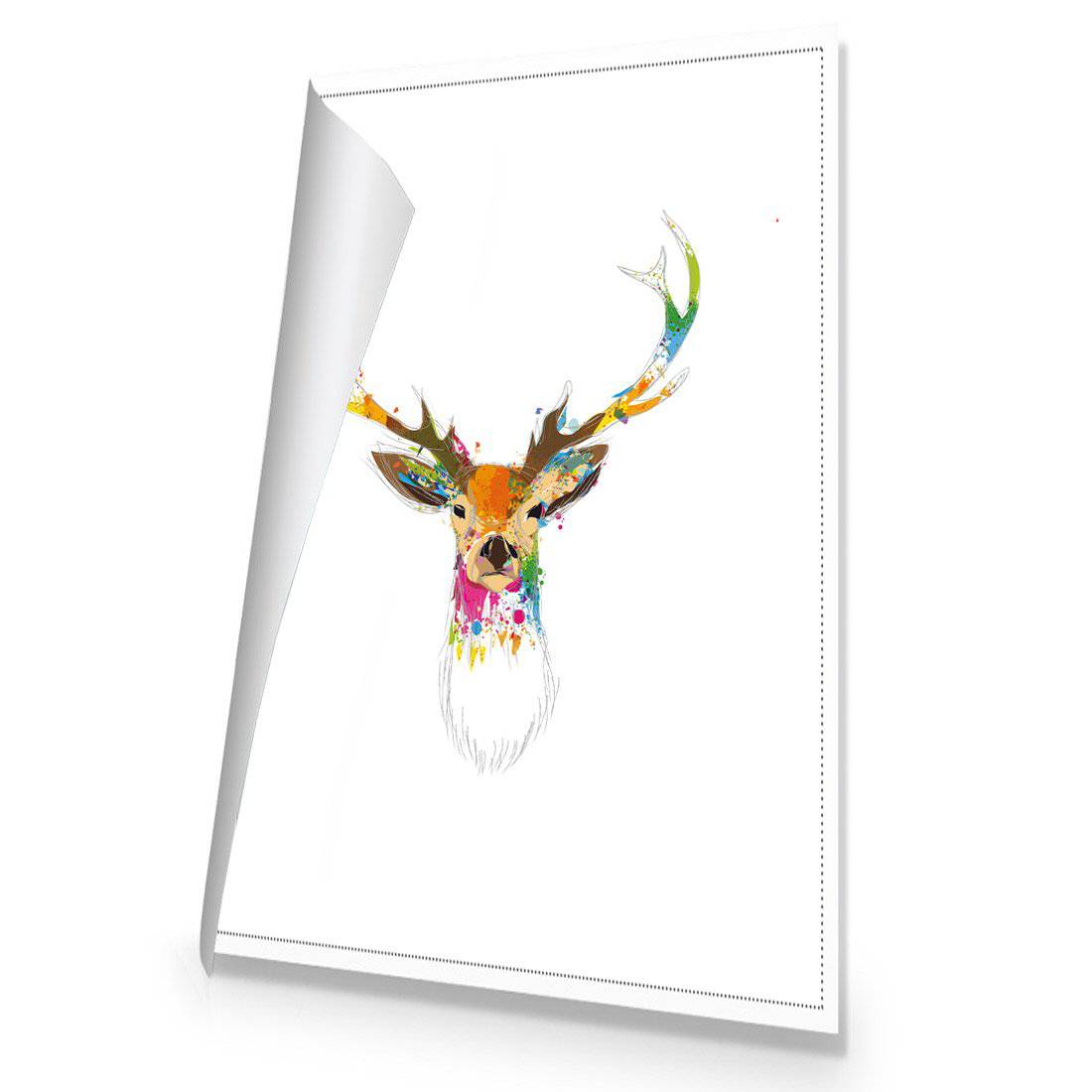 Deer Delight Canvas Art-Canvas-Wall Art Designs-45x30cm-Rolled Canvas-Wall Art Designs