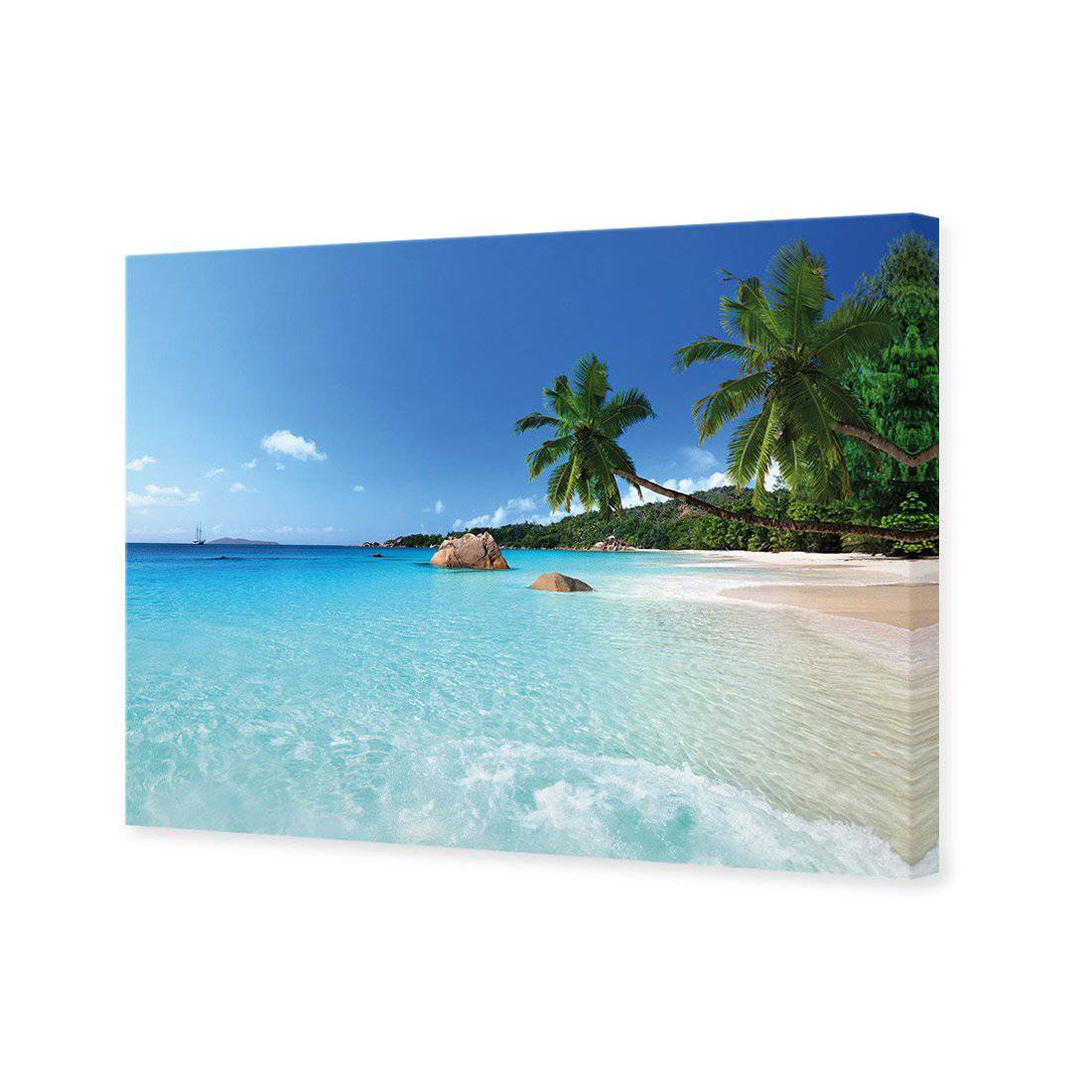 Seychelles Island | Classic Canvas | No Frame | Stretched Canvas