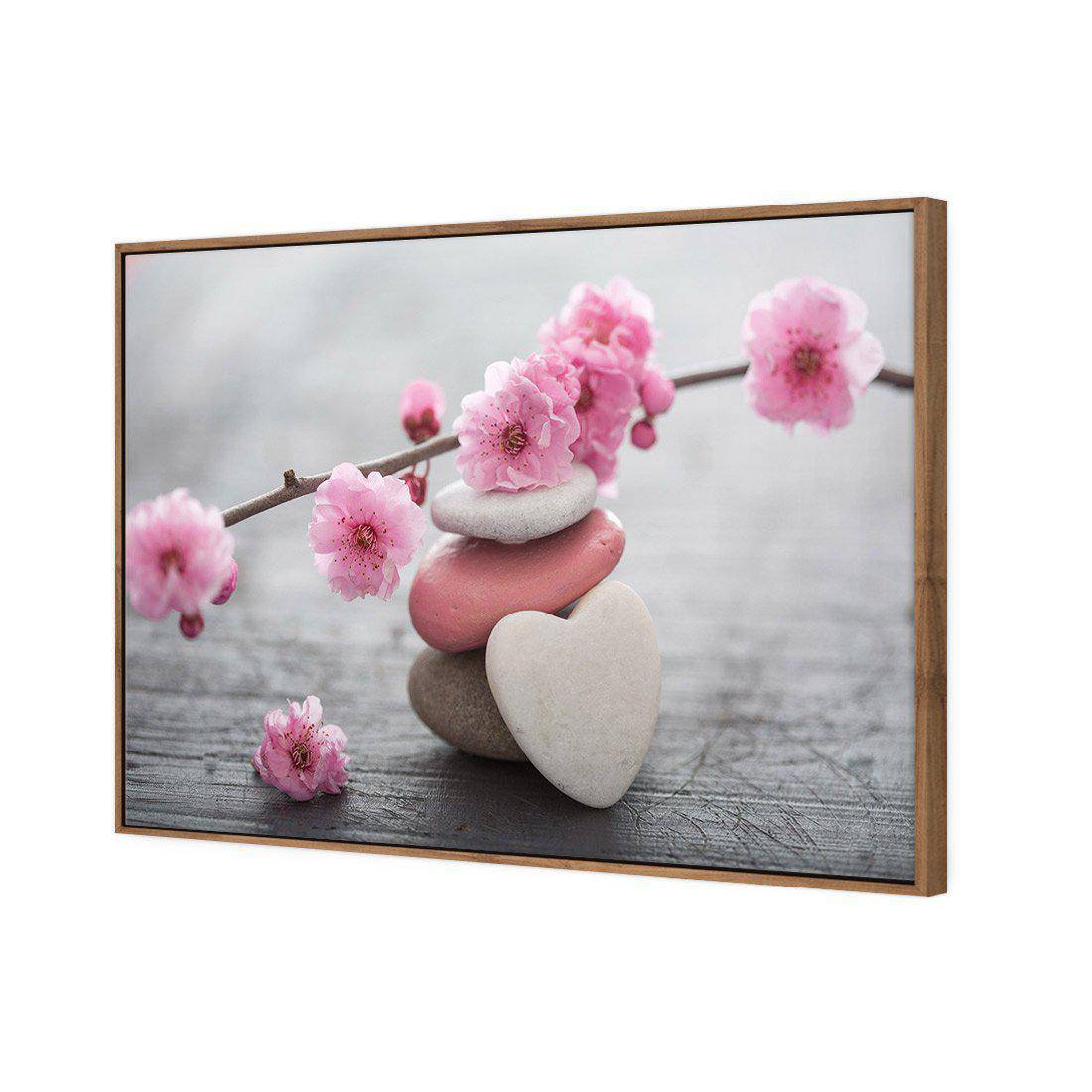 Blossom Stones Canvas Art-Canvas-Wall Art Designs-45x30cm-Canvas - Natural Frame-Wall Art Designs