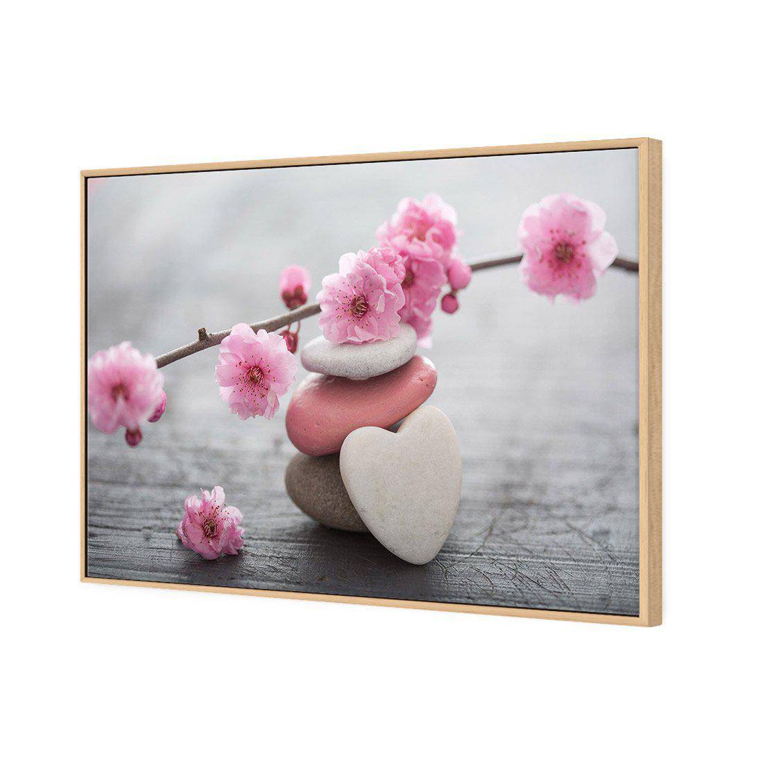 Blossom Stones Canvas Art-Canvas-Wall Art Designs-45x30cm-Canvas - Oak Frame-Wall Art Designs