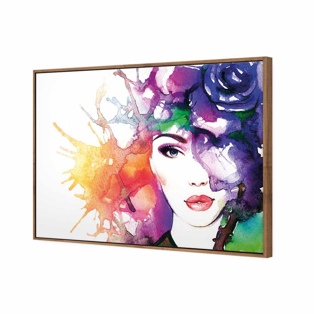 Mystic Rose Woman 2 Canvas Art-Canvas-Wall Art Designs-45x30cm-Canvas - Natural Frame-Wall Art Designs