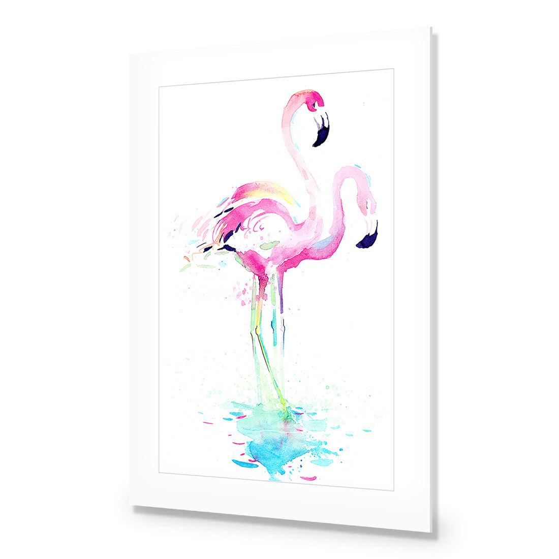 Flirty Flamingos Acrylic Glass Art