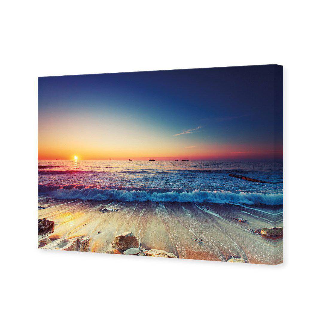 High Tide Sunset Canvas Art-Canvas-Wall Art Designs-45x30cm-Canvas - No Frame-Wall Art Designs