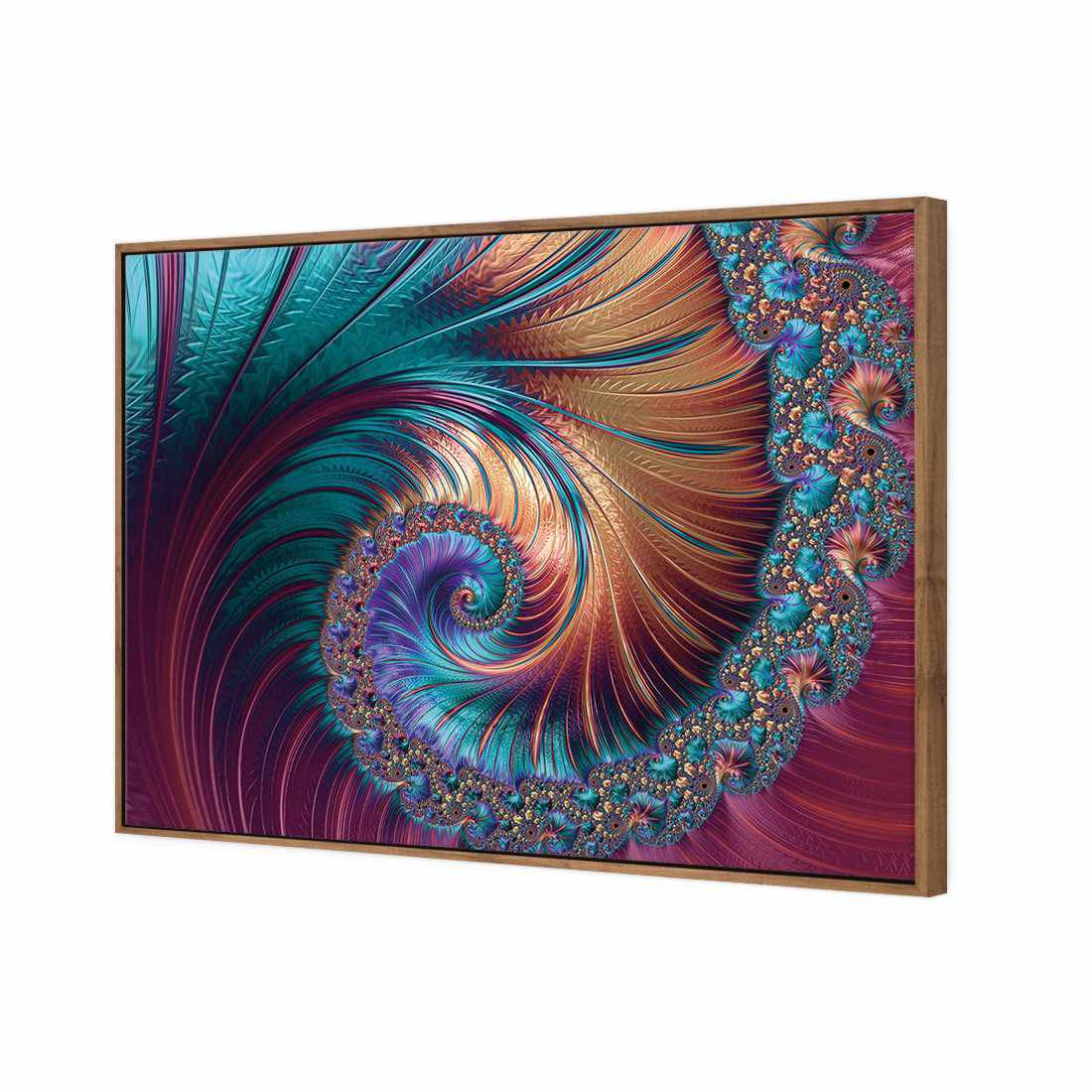 Luxe Spiral Canvas Art-Canvas-Wall Art Designs-45x30cm-Canvas - Natural Frame-Wall Art Designs