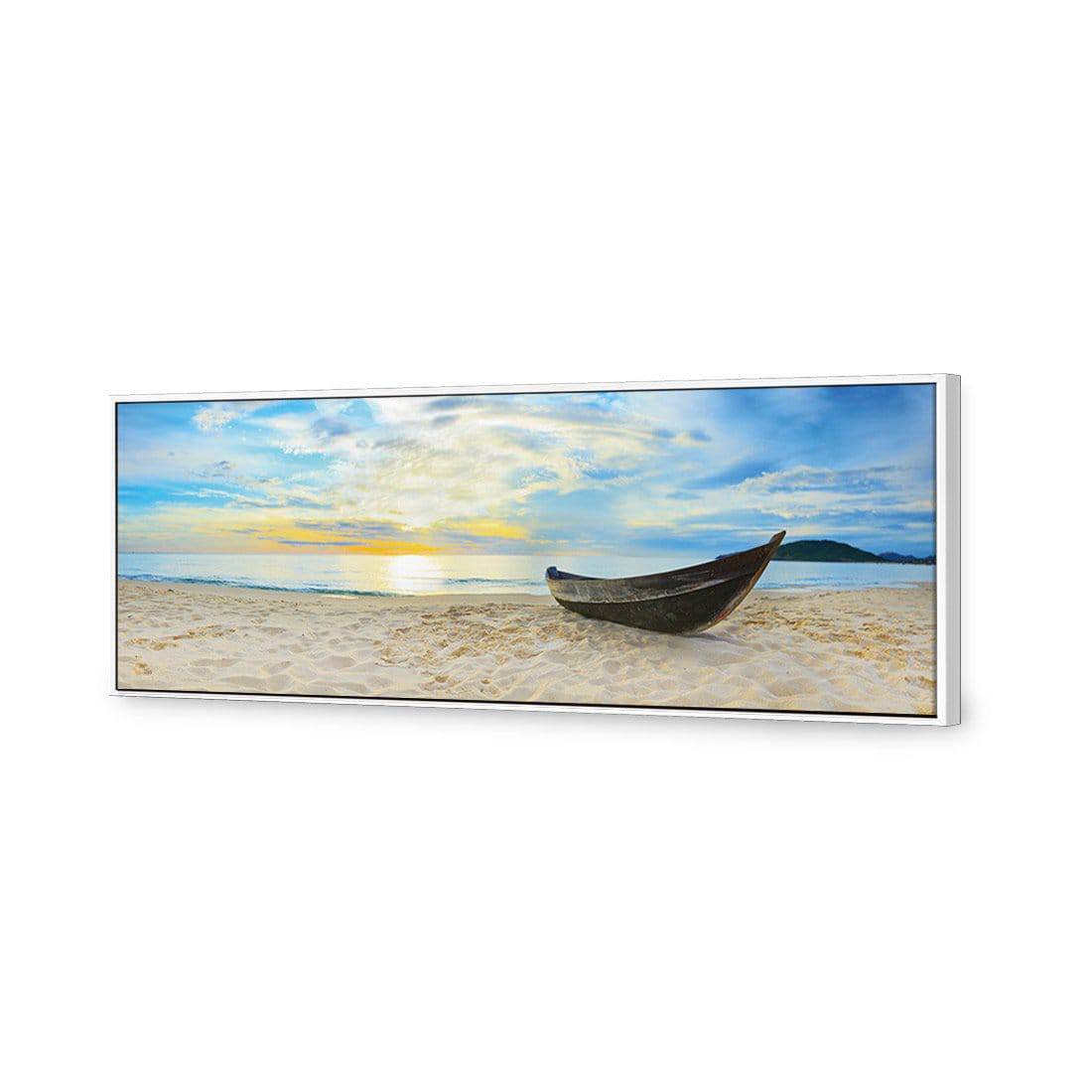 Finished Fishing Canvas Art-Canvas-Wall Art Designs-60x20cm-Canvas - White Frame-Wall Art Designs