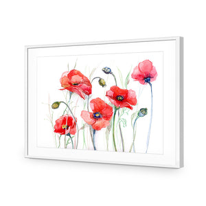 Poppsicals | Standard Acrylic | Flat Frame With Border | White