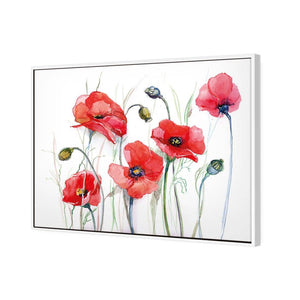 Poppsicals | Standard Canvas | Floating Frame | White