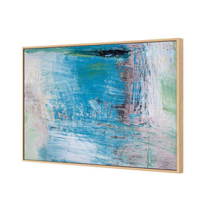 Painting The Clouds | Standard Canvas | Floating Frame | Oak