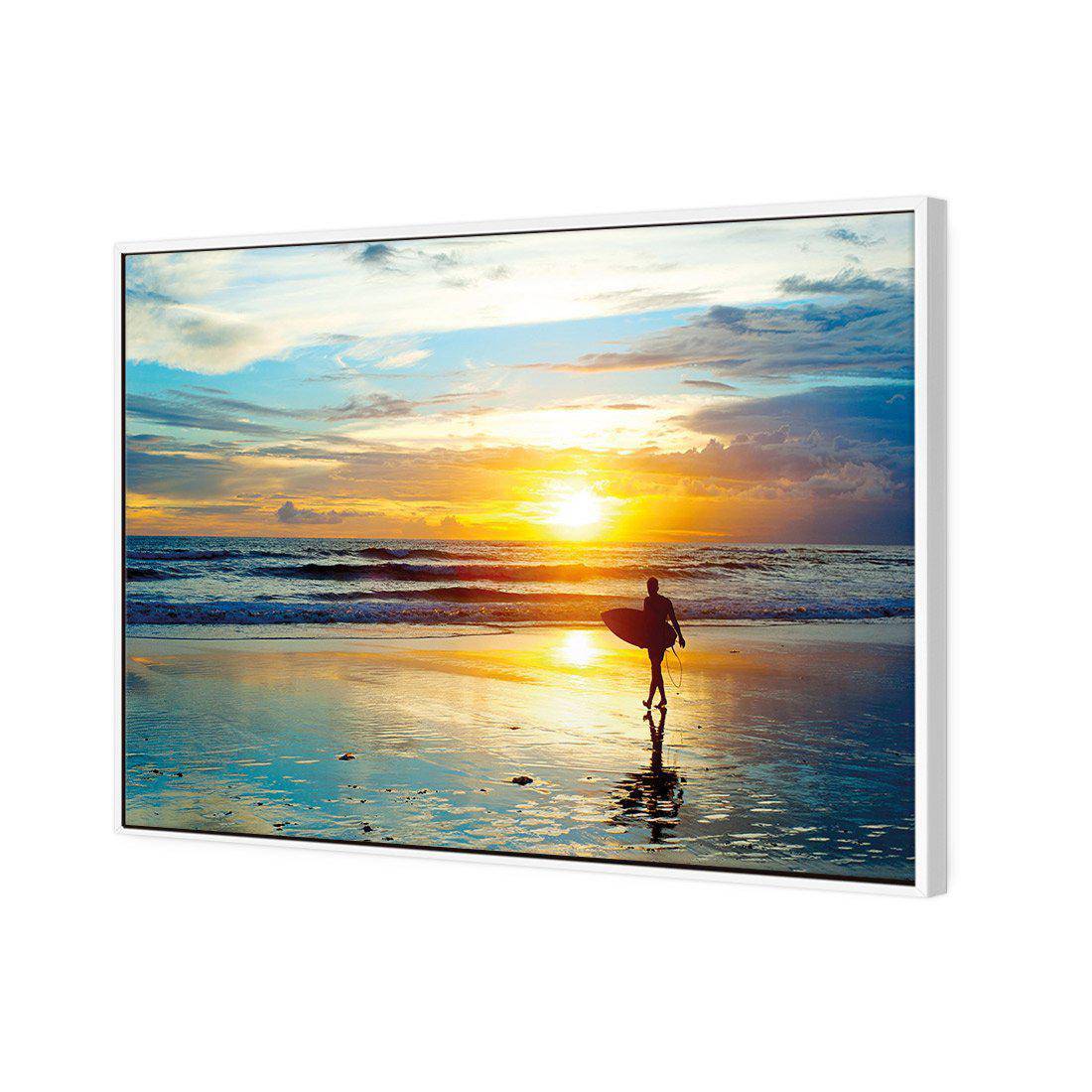 Sunset Surf Canvas Art-Canvas-Wall Art Designs-45x30cm-Canvas - White Frame-Wall Art Designs