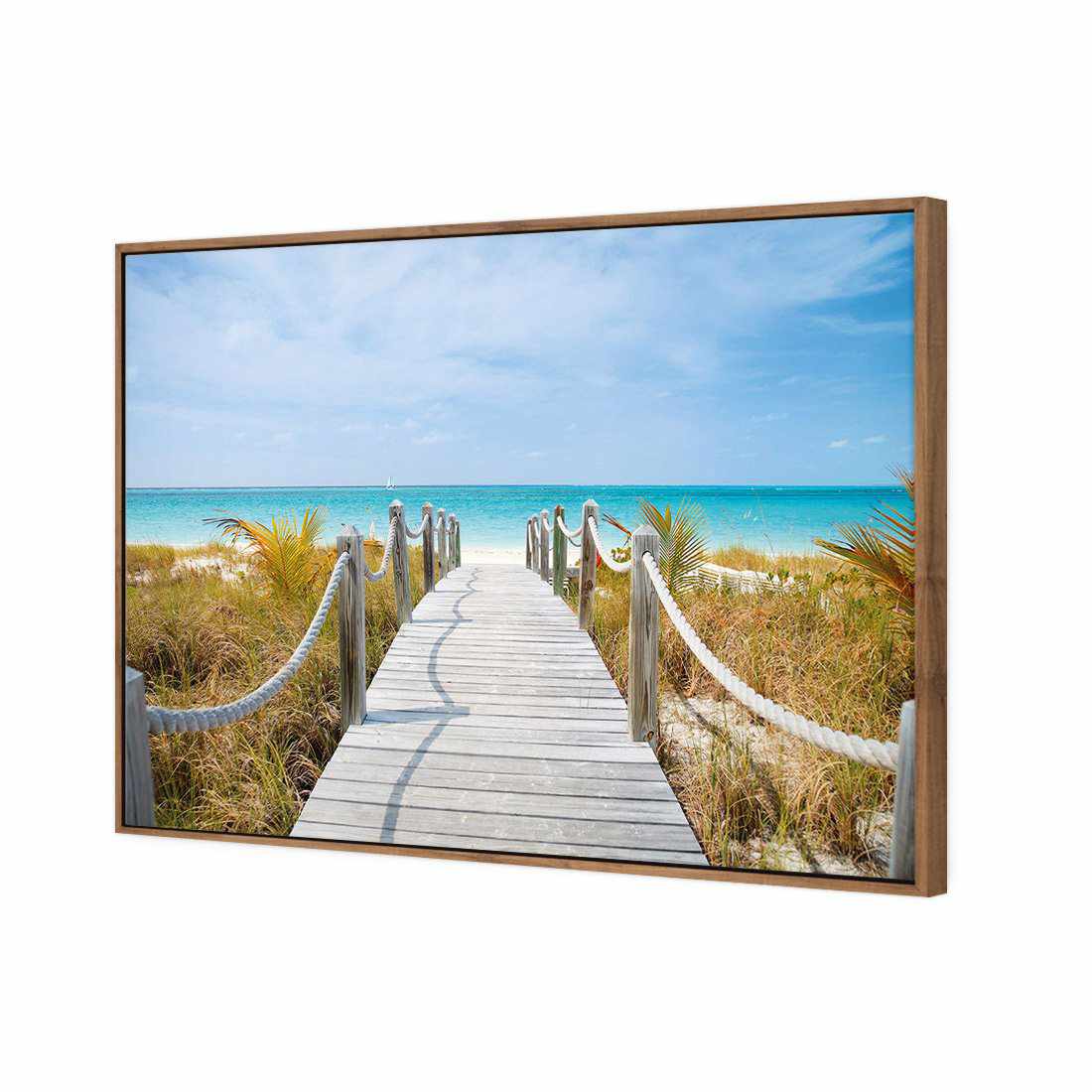 Caicos Island Canvas Art-Canvas-Wall Art Designs-45x30cm-Canvas - Natural Frame-Wall Art Designs