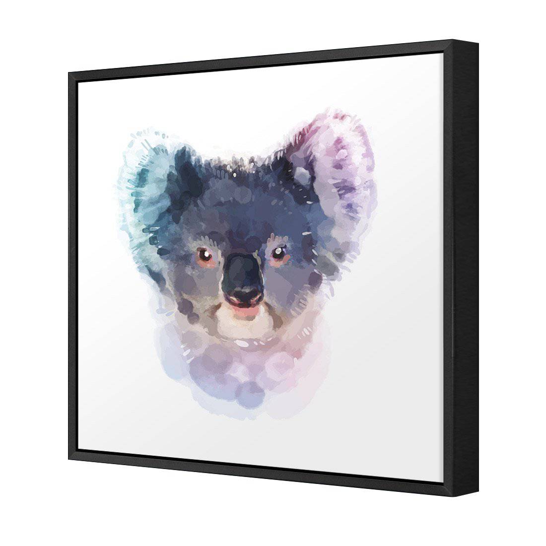 Watercolour Koala Canvas Art-Canvas-Wall Art Designs-30x30cm-Canvas - Black Frame-Wall Art Designs