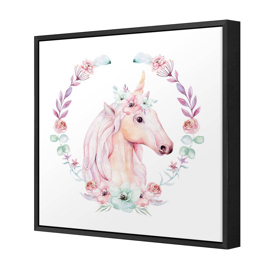 Fairytale Pony Canvas Art-Canvas-Wall Art Designs-30x30cm-Canvas - Black Frame-Wall Art Designs