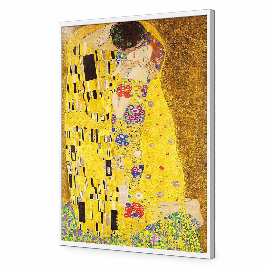 The Kiss-Acrylic-Wall Art Design-Without Border-Acrylic - White Frame-45x30cm-Wall Art Designs
