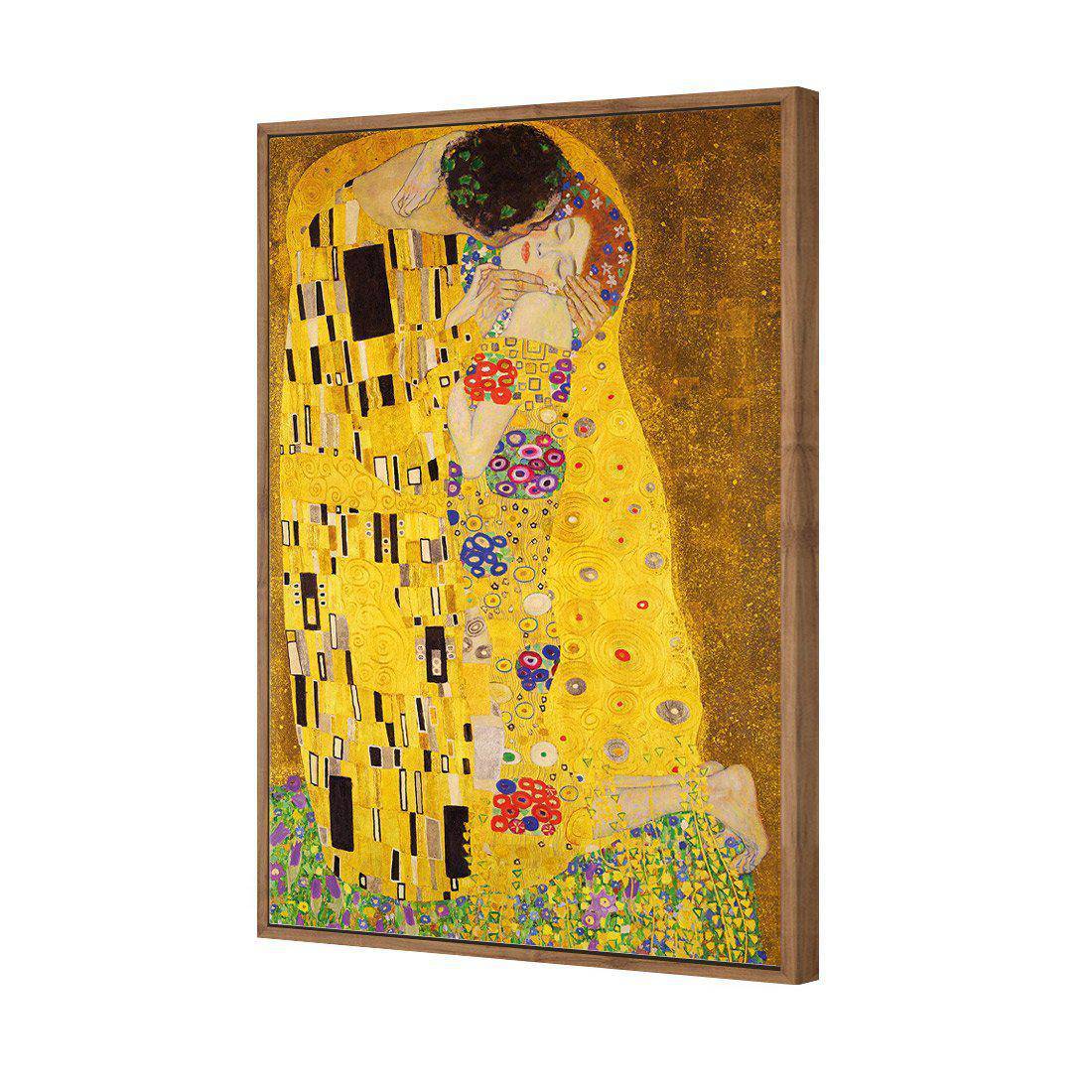 The Kiss by Klimt Canvas Art-Canvas-Wall Art Designs-45x30cm-Canvas - Natural Frame-Wall Art Designs