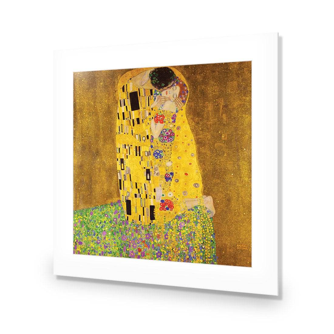 The Kiss, Square-Acrylic-Wall Art Design-With Border-Acrylic - No Frame-37x37cm-Wall Art Designs