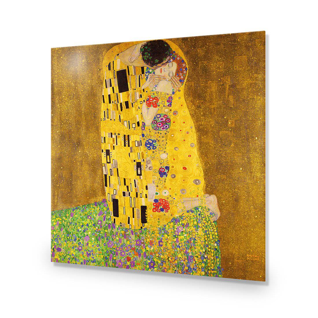 The Kiss, Square-Acrylic-Wall Art Design-Without Border-Acrylic - No Frame-59x59cm-Wall Art Designs