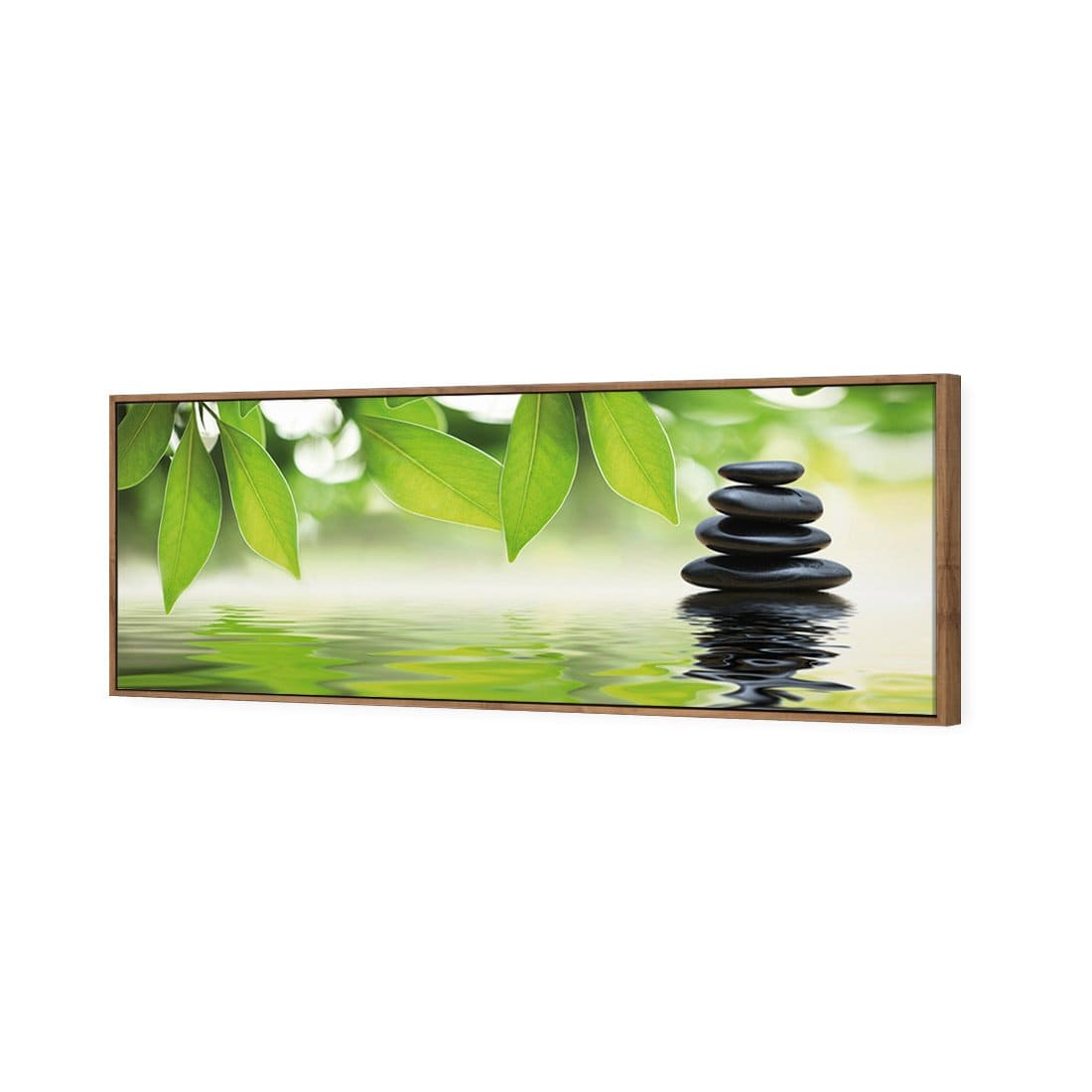 Stack Of Stones | Classic Canvas | Floating Frame | Natural