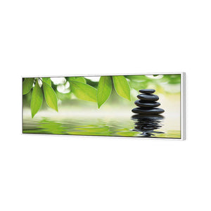 Stack Of Stones | Classic Canvas | Floating Frame | White