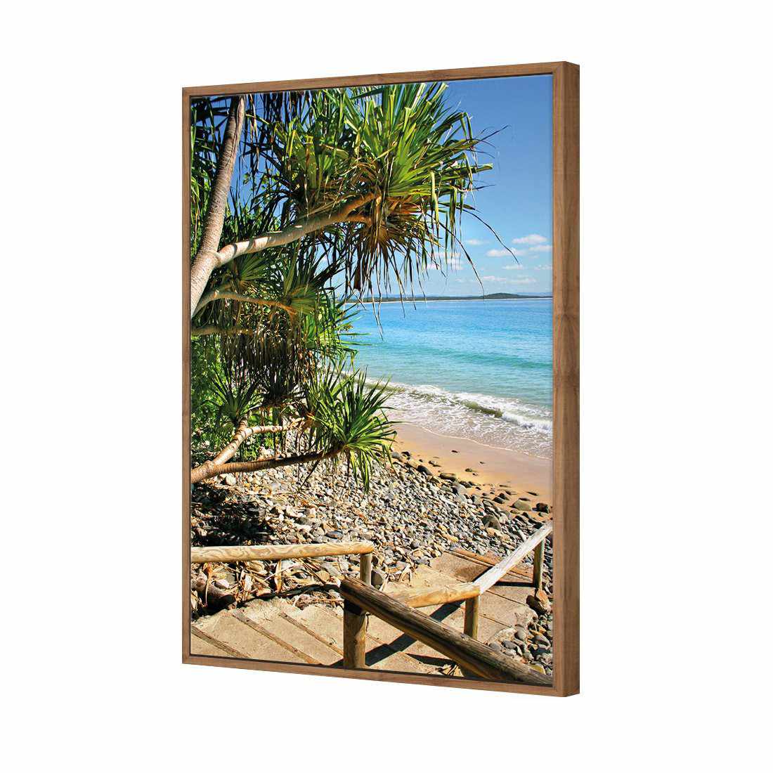 Sunshine Coast Steps Canvas Art-Canvas-Wall Art Designs-45x30cm-Canvas - Natural Frame-Wall Art Designs