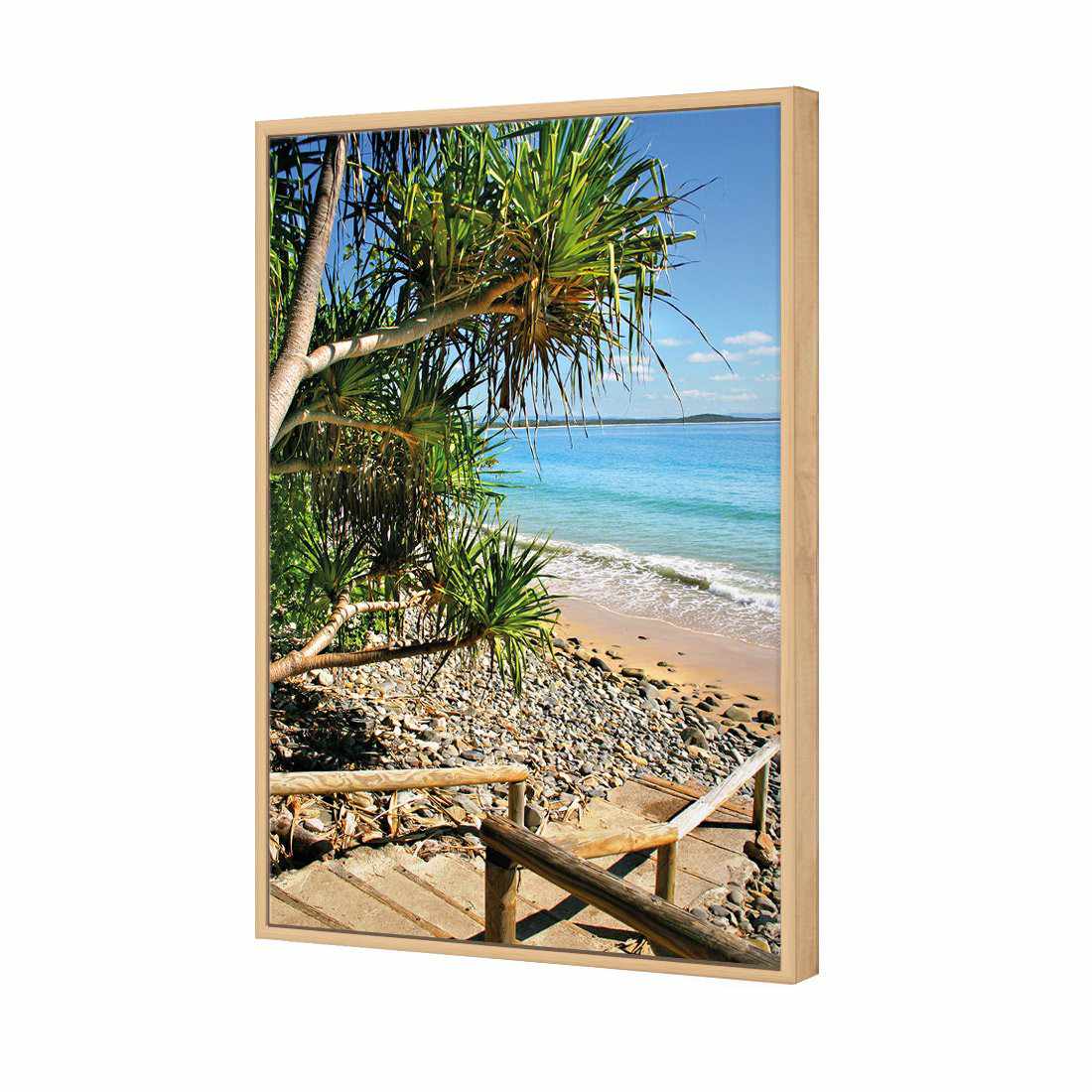 Sunshine Coast Steps Canvas Art-Canvas-Wall Art Designs-45x30cm-Canvas - Oak Frame-Wall Art Designs